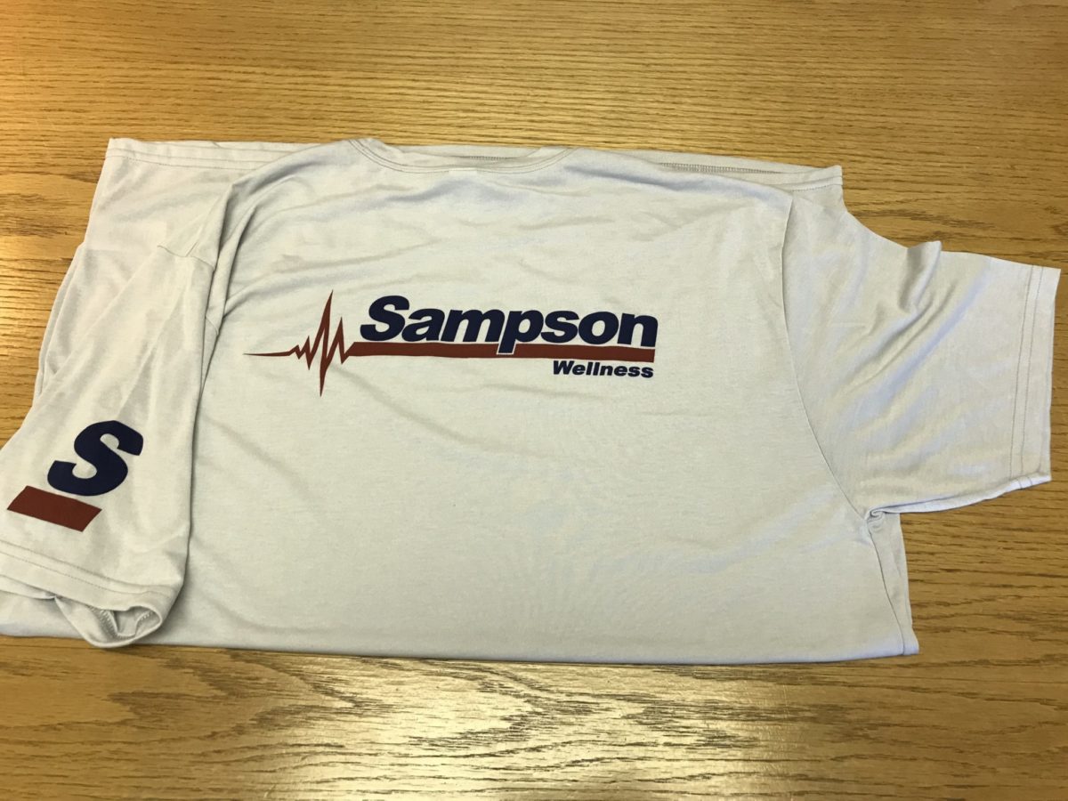 Sampson Construction employee wellness program t-shirt